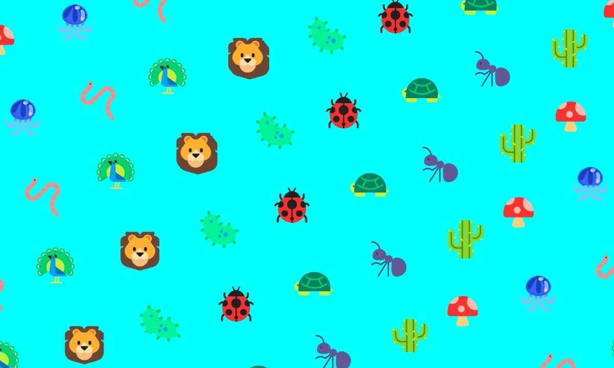 Les émojis ne sont pas à l'image de la biodiversité // Source : Emojipedia/montage