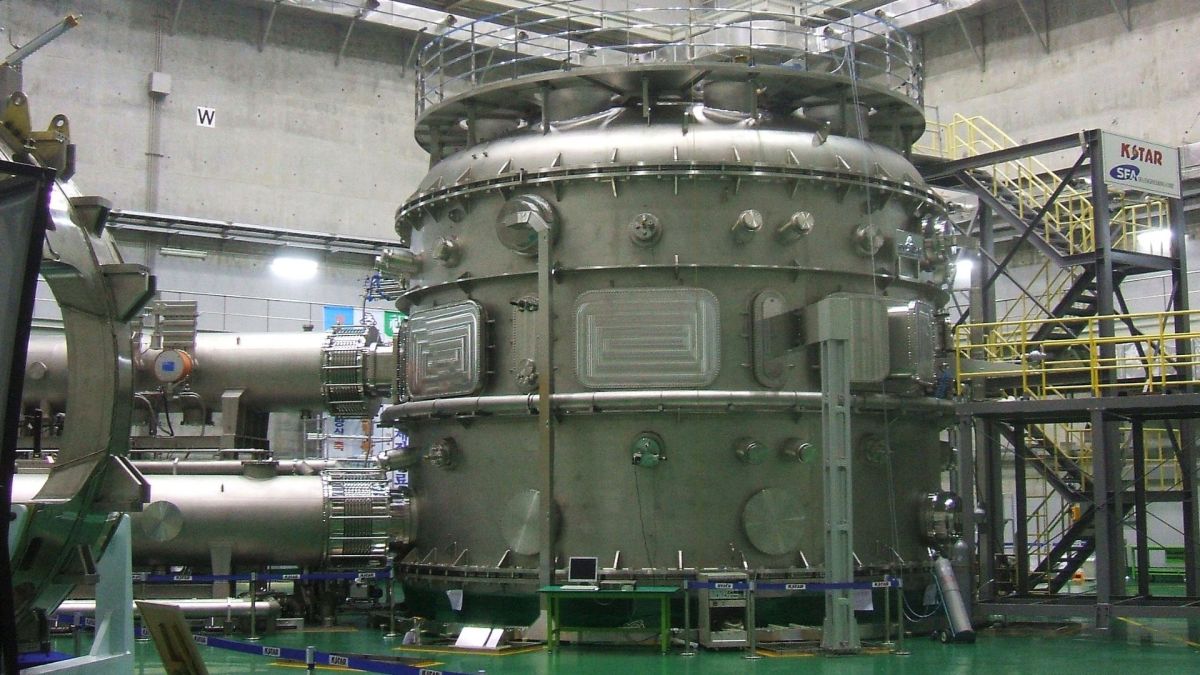 Le tokamak, réacteur à fusion nucléaire, KSTAR. Installé en Corée du Sud. // Source : Korea Institute of Fusion Energy (KFE)