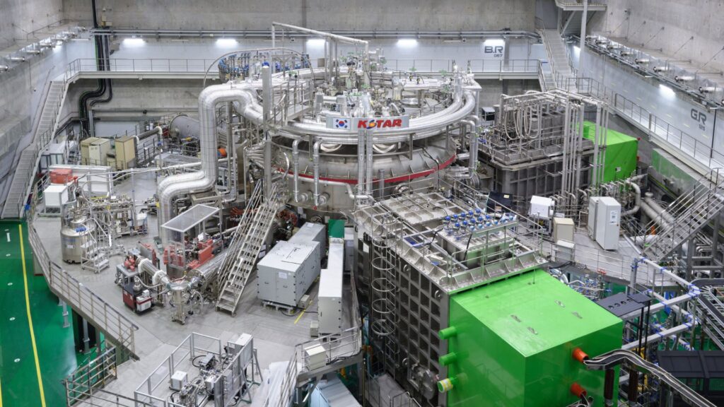 Le tokamak, réacteur à fusion nucléaire, KSTAR. Installé en Corée du Sud. // Source : Korea Institute of Fusion Energy (KFE)