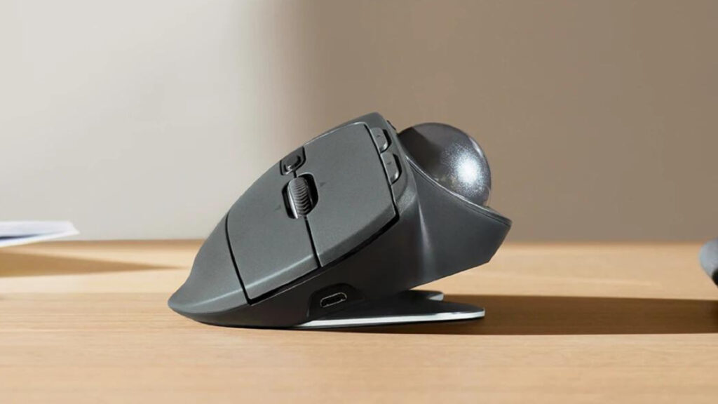 La Logitech MX Ergo Trackball, // Source : Logitech