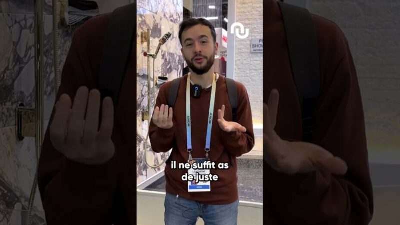 Une douche connectée et tactile ? Ça existe.