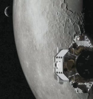 Peregrine, illustration. // Source : Capture YouTube Spaceflight Now