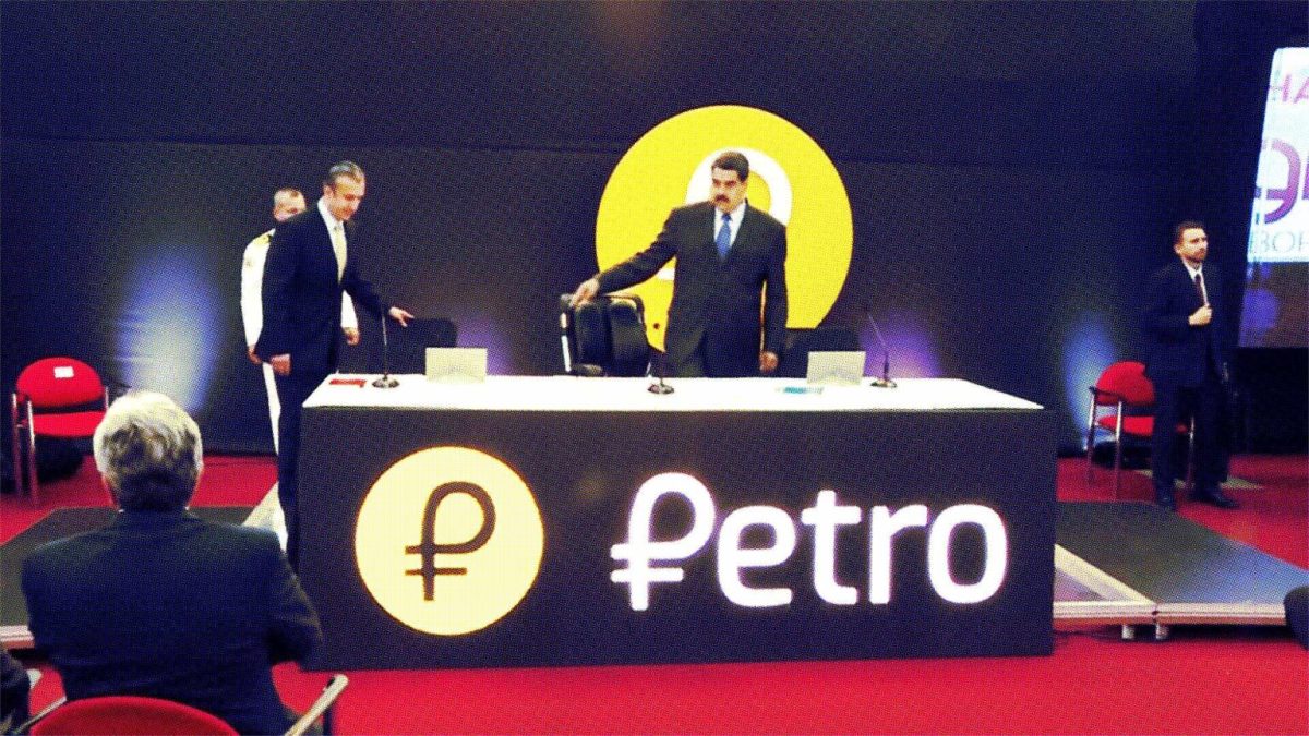 Présentation du Petro par Nicolas Maduro // Source : AFP / YouTube