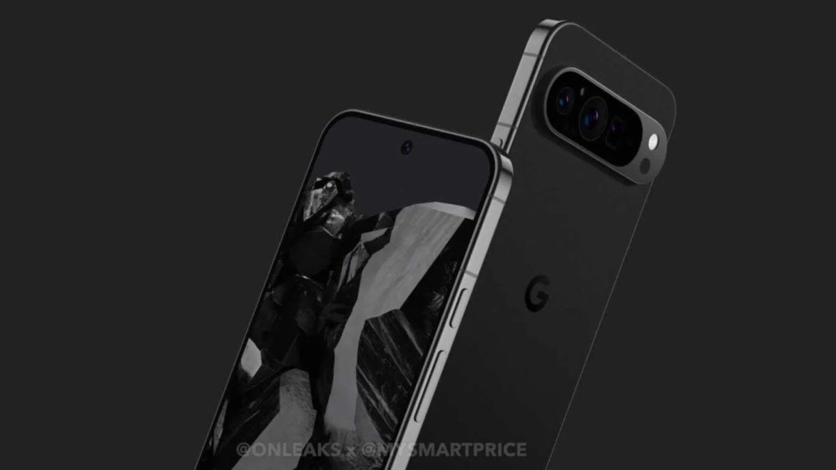 Le Pixel 9 Pro en rendu 3D.  // Source : OnLeaks