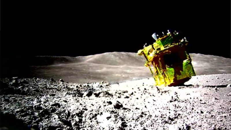L’atterrisseur japonais SLIM est échoué sur la Lune la tête à l’envers