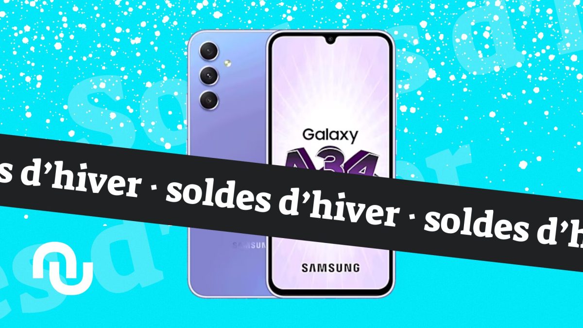 Samsung A34 soldes // Source : Montage Numerama