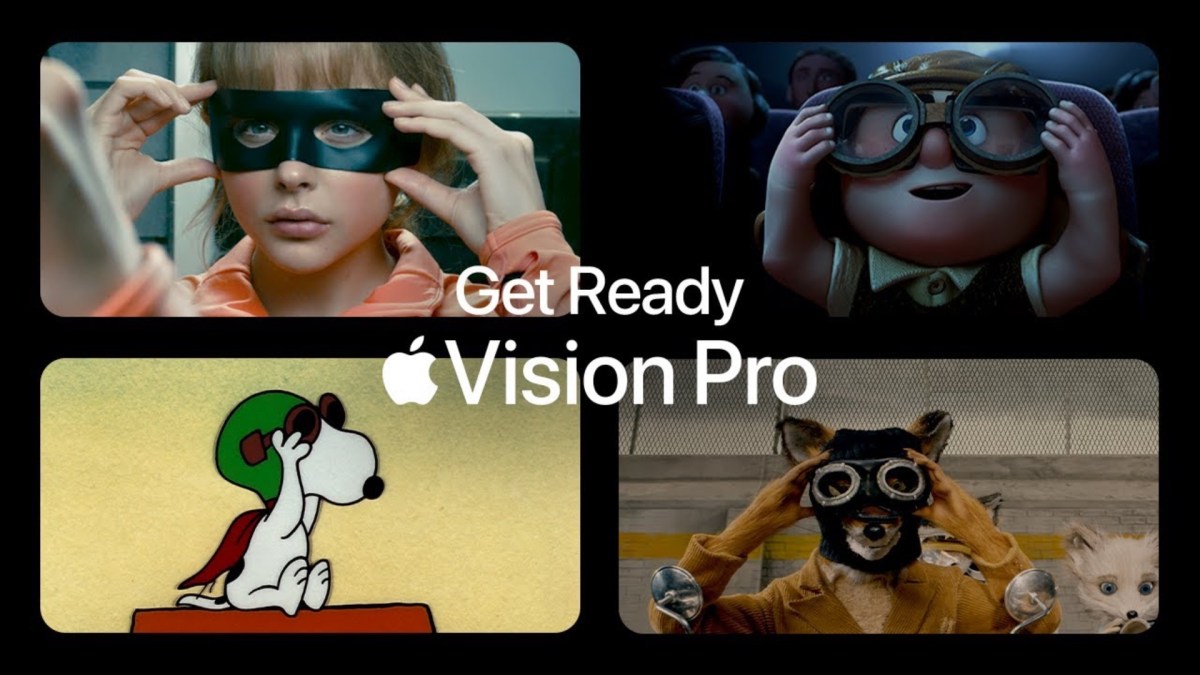 La publicité du Apple Vision Pro. // Source : Apple