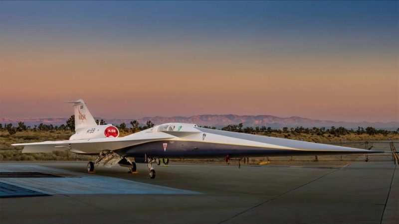 Les photos de l’étonnant X-59, le jet supersonique qui rêve d’être inaudible
