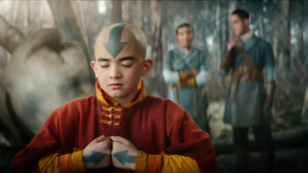 Un défi de taille à venir pour Aang // Source : Netflix