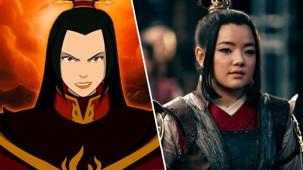 Azula dans l'animé / dans la série Netflix. // Source : Nickelodeon / Netflix