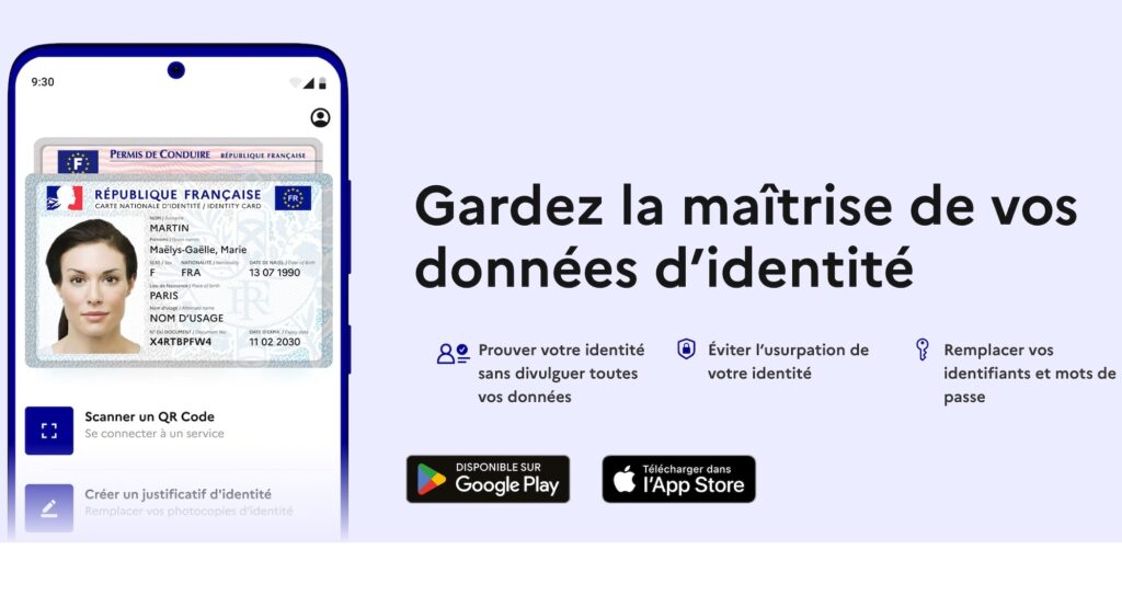 L'application France Identité // Source : Gouvernement