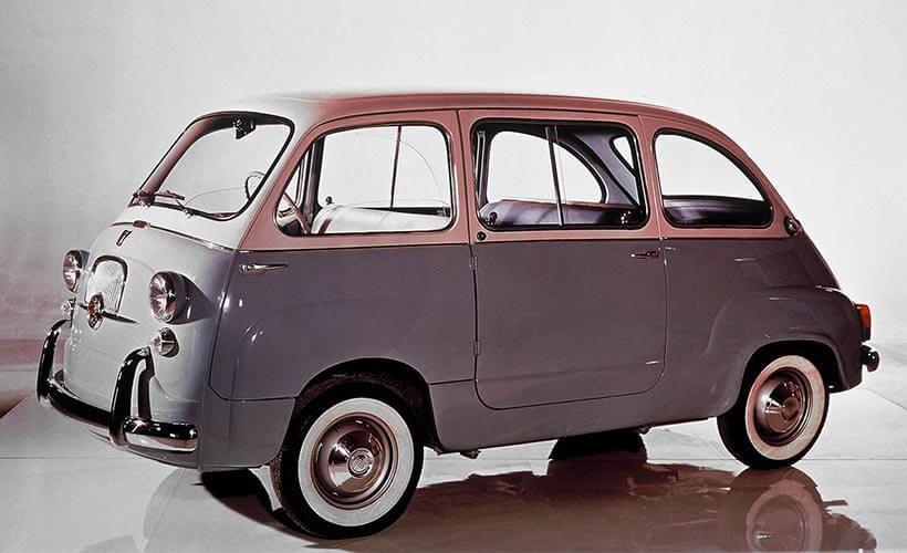 The Fiat 600 Multipla which inspired the Apple Car.