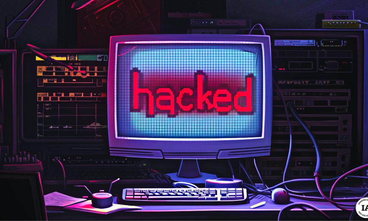 Les hackers de Lockbit se sont mis au défacement de site. // Source : Numerama avec Midjourney