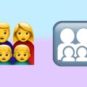 The old and new family emoji.  // Source: Numerama