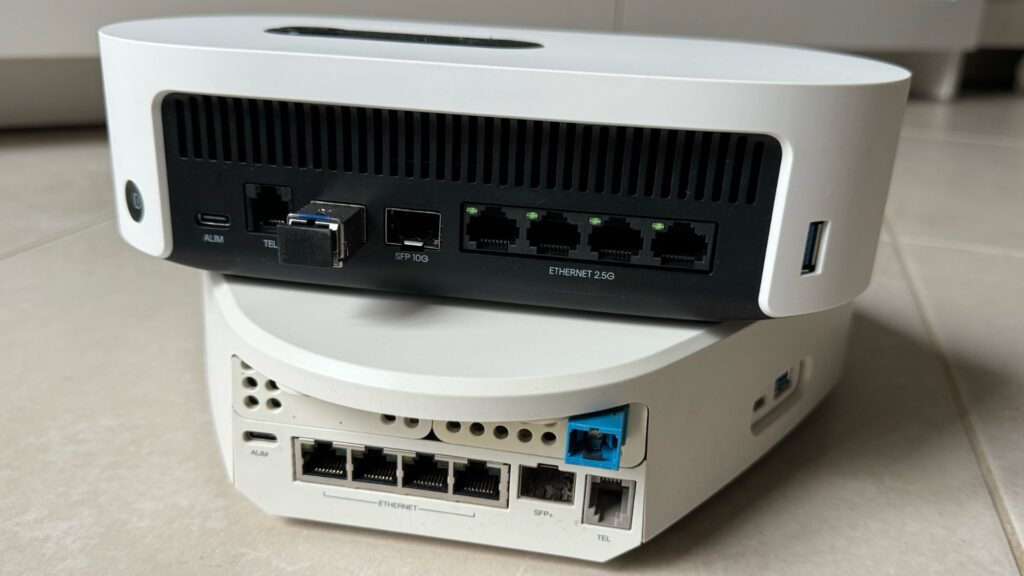 The Freebox Ultra only has 2.5G Ethernet ports, but compatible devices are rare. // Source: Numerama