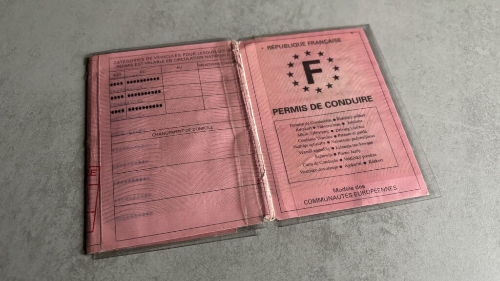 A driving license // Source: Maxime Claudel for Numerama