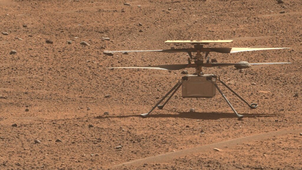 Ingenuity sur Mars. // Source : Nasa Ingenuity sur Mars. // Source : Nasa