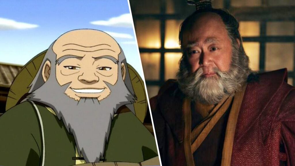 Iroh dans l'animé / dans la série Netflix. // Source : Nickelodeon / Netflix