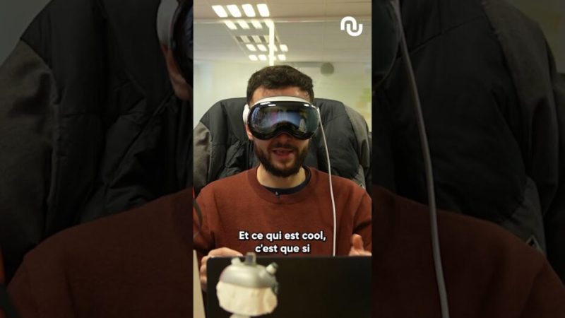 Utiliser le Vision Pro sur un bureau pas rangé ?