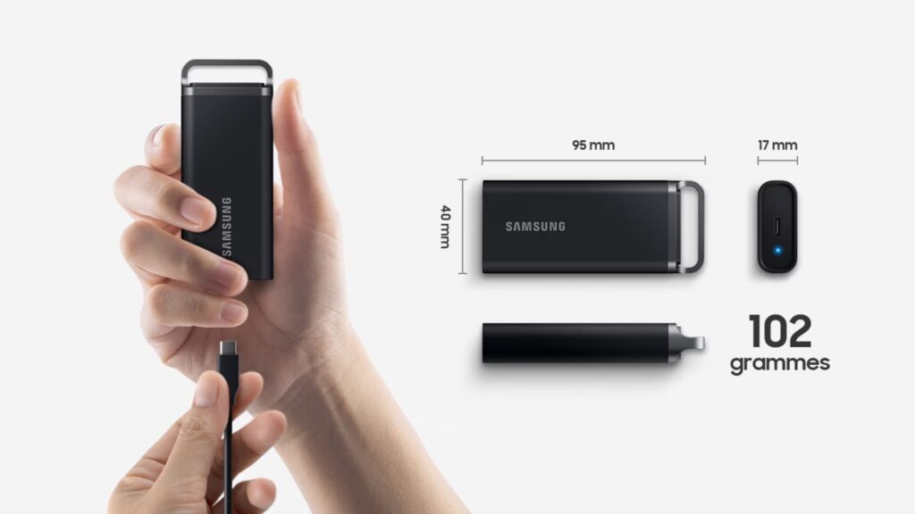 Samsung's T5 Evo is a very compact SSD // Source: Samsung