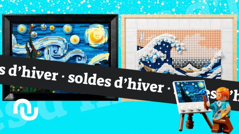 Même la Nuit étoilée et La Grande Vague de Kanagawa sont en soldes (okay, en Lego)
