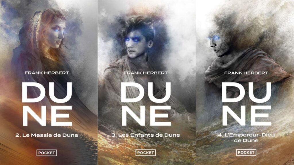 Volumes 2, 3 and 4 of Dune (out of 6 in total). // Source: Pocket