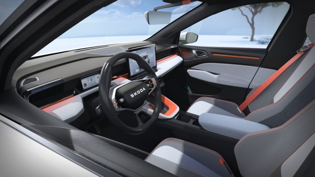 Interior of the future Skoda Epiq // Source: Skoda