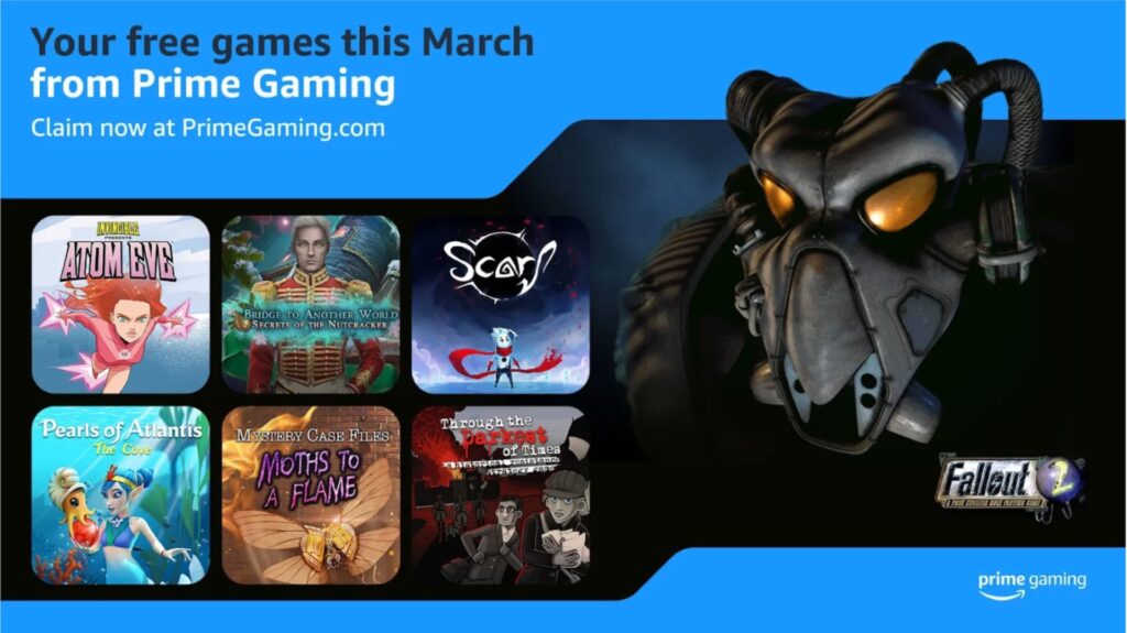Amazon Prime Gaming en mars 2024 // Source : Amazon
