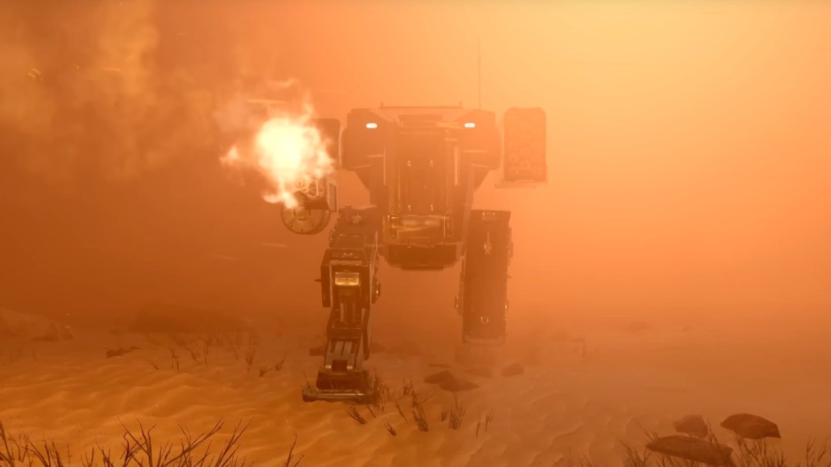 Un mécha dans Helldivers 2 // Source : Capture d'écran YouTube PlayStation