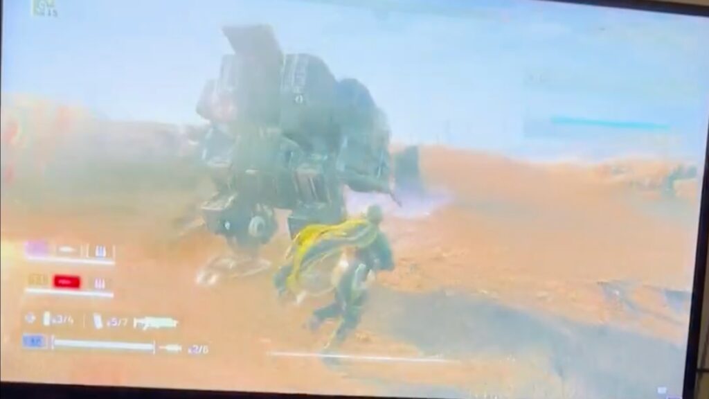 A mecha in Helldivers 2 // Source: Capture Twitter