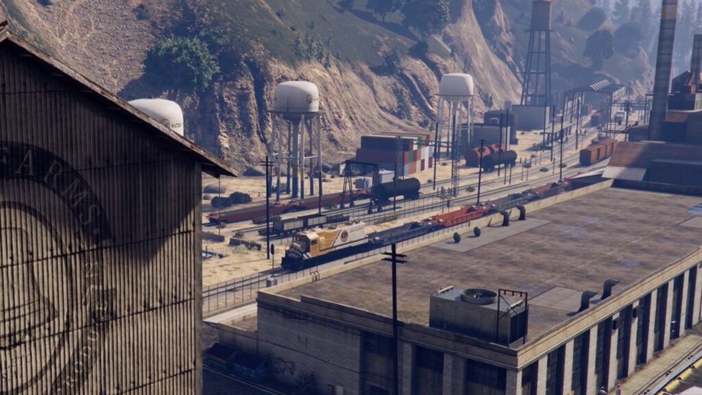 A train in GTA Online // Source: YouTube Capture