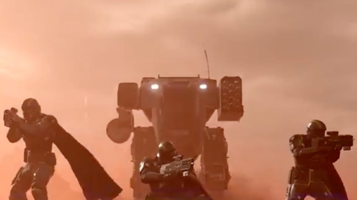 Les méchas dans Helldivers 2 // Source : Twitter