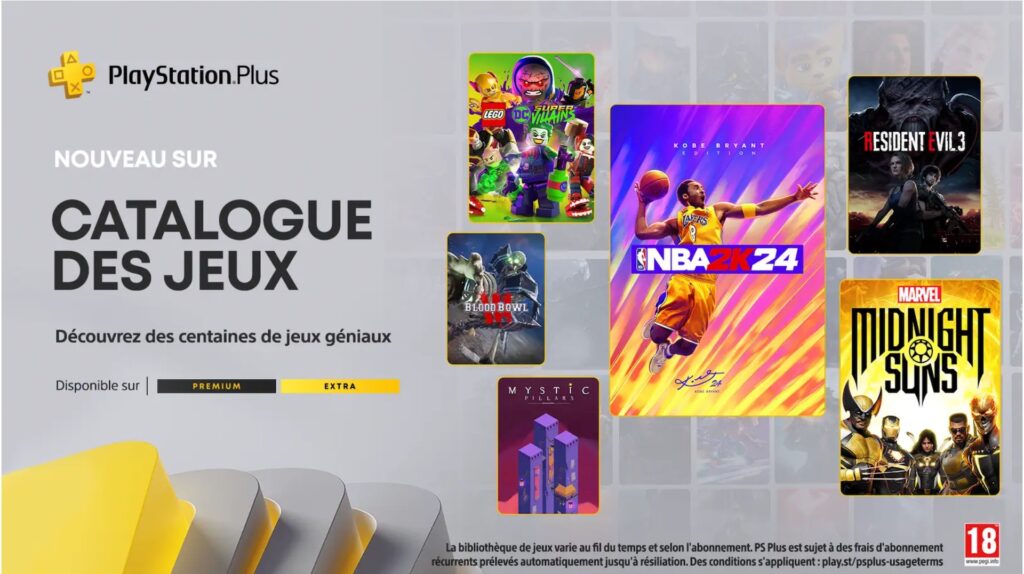 PlayStation Plus Extra en mars 2024 // Source : Sony