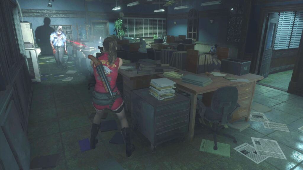 Resident Evil 2 with fixed cameras // Source: Nexus Mods