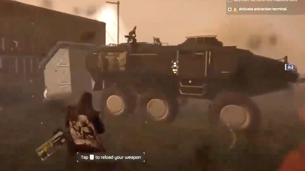 Armored vehicles are arriving in Helldivers 2 // Source: Capture Twitter