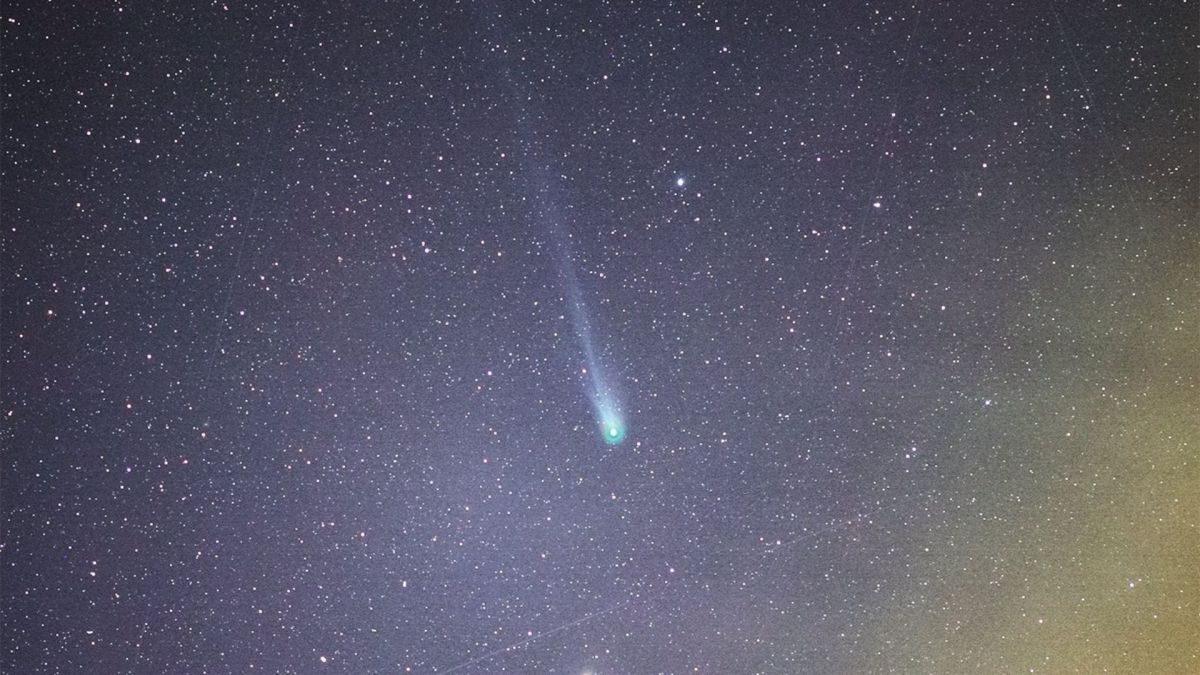 La comète du diable. // Source : Via X @esa_es (photo recadrée)