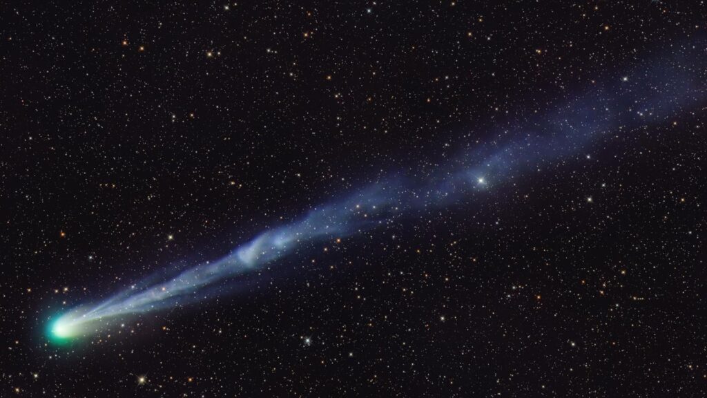 La comète du diable. // Source : Via X @AstroBin_com / Yaguang Wan