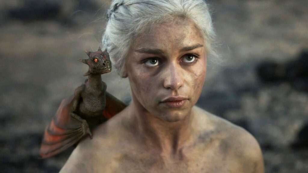 Daenerys (Emilia Clarke) in Game of Thrones.  // Source: HBO
