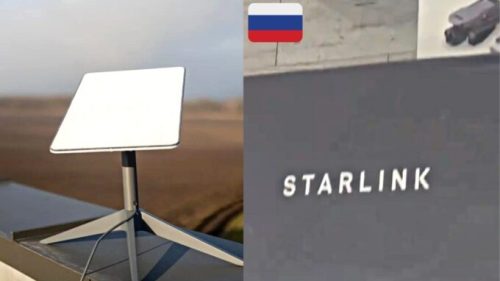 Des kits starlink en Russie. // Source : SpaceX / Telegram