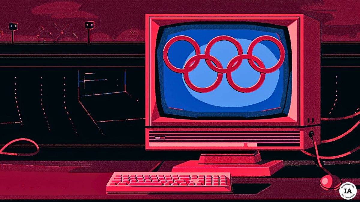 Les pirates ont ciblé des sites olympiques. // Source : Numerama avec Midjourney