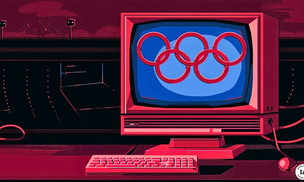 Les pirates ont ciblé des sites olympiques. // Source : Numerama avec Midjourney