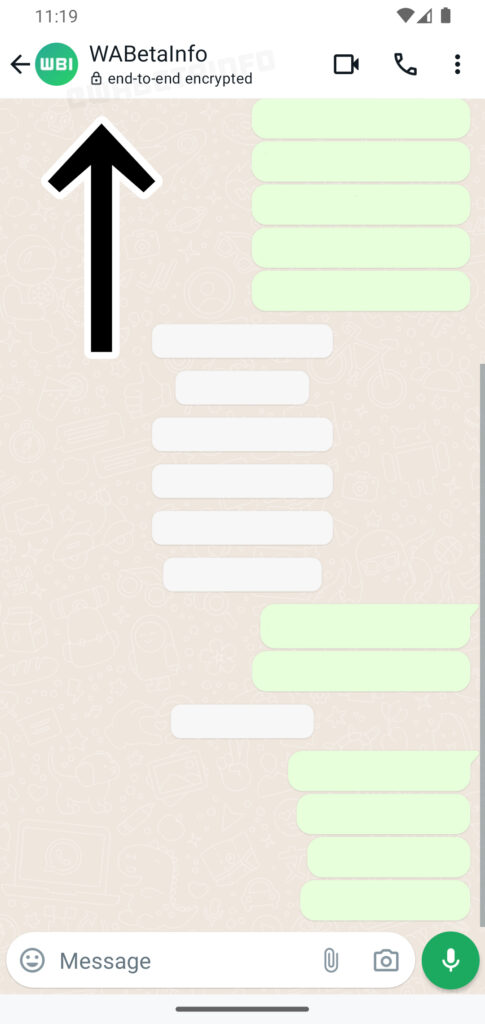 encrypted whatsapp indication