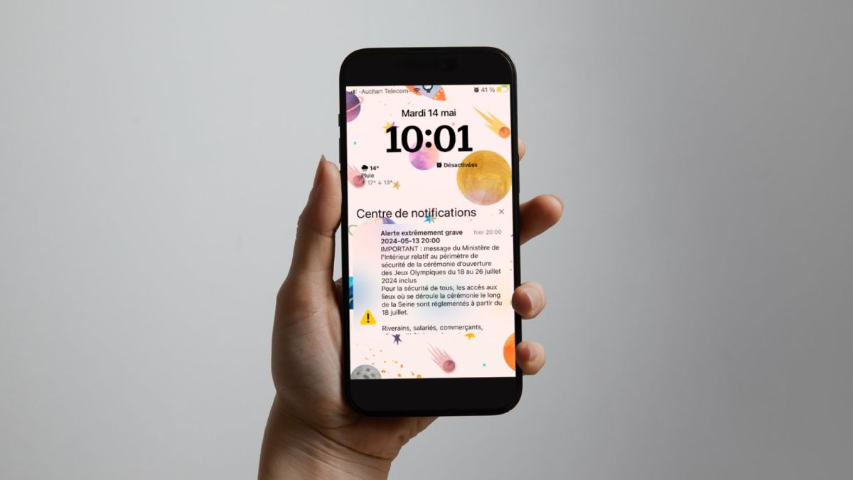 Un message FR-Alert. // Source : Canva, capture Numerama