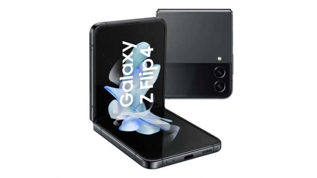Le Samsung Galaxy Z Flip 4 offre un écran XXL tout en restant compact // Source: CDiscount