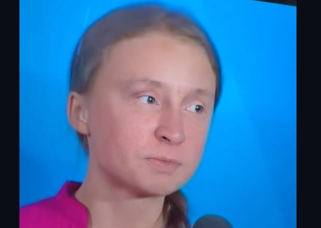 Le visage de Vladmir Poutine sur le corps de Greta Thunberg. // Source : Numerama