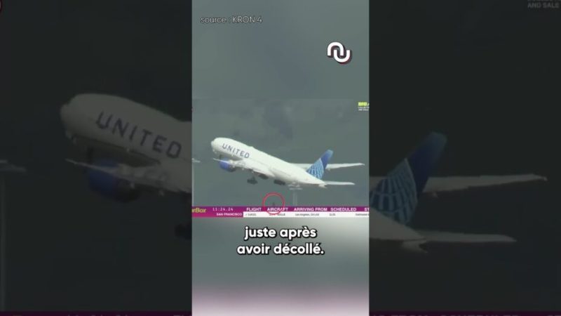 Ce Boeing 777 a perdu une roue au décollage !