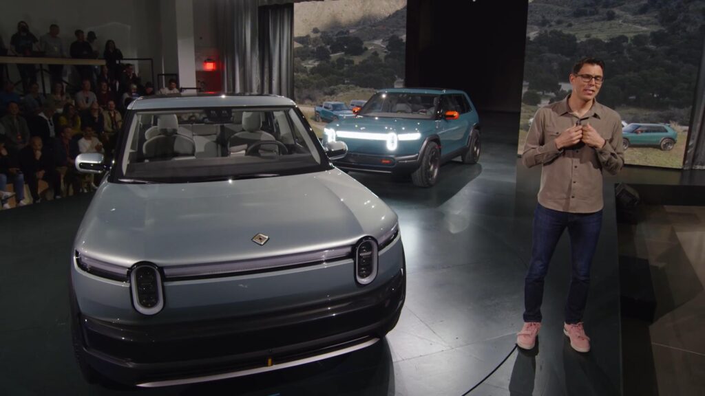 Invités surprise de la présentation Rivian : R3 et R3X // Source : Rivian