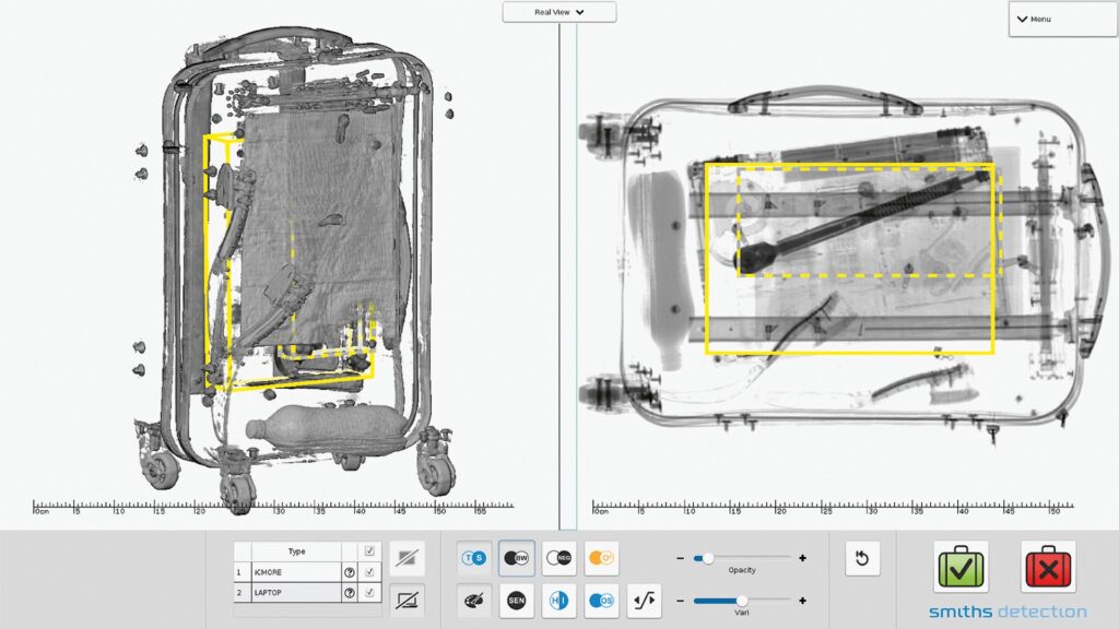 L'interface du HI-SCAN 6040 CTiX.