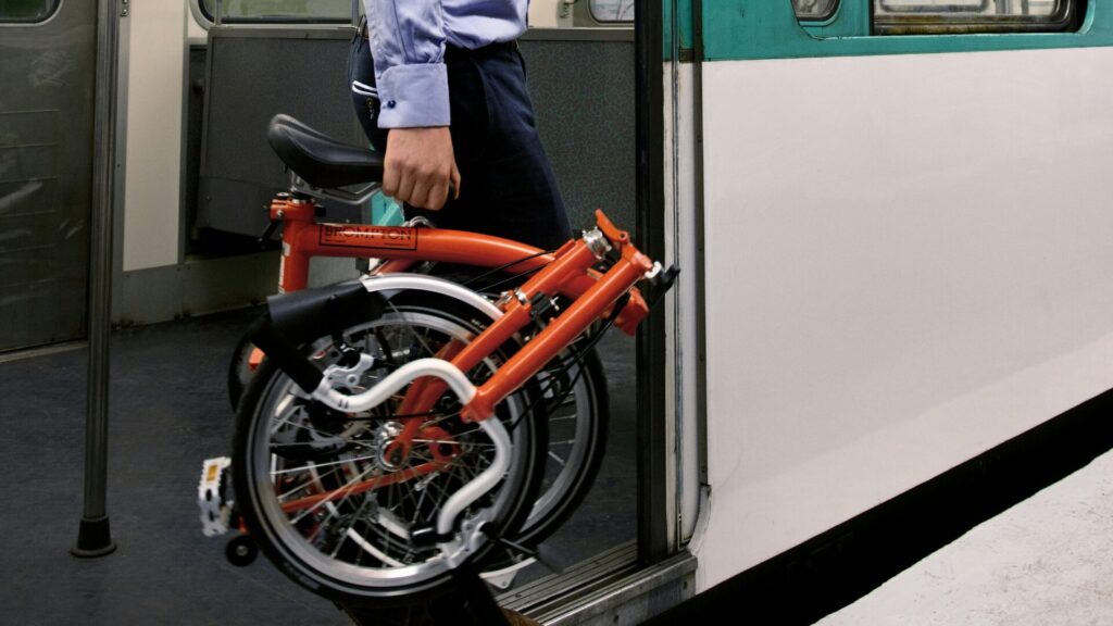 brompton transport folding bike