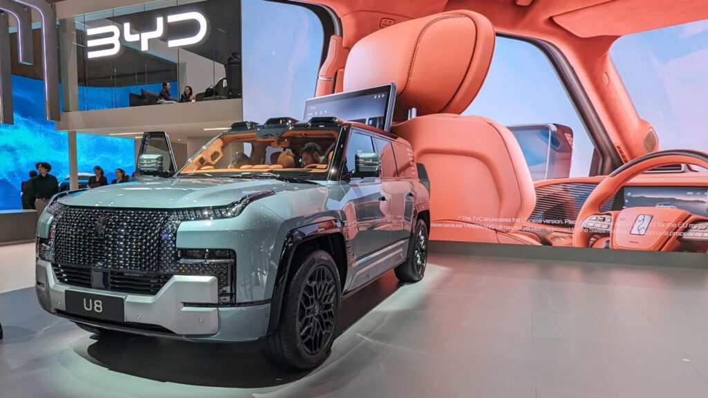 Yangwang U8 one of the stars of the Geneva Motor Show // Source: Raphaelle Baut